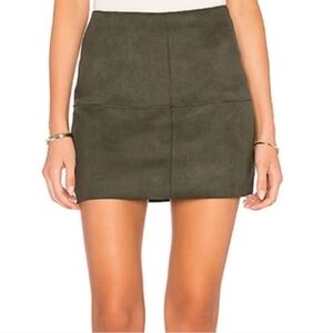 Bailey 44 Whistle While You Work Faux Suede, Boho, Western, Mini Skirt, Large